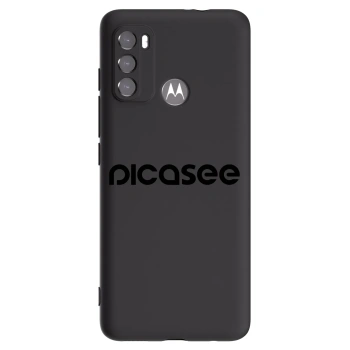 Picasee silikonový černý obal pro Motorola Moto G60 - Picasee - new logo - black