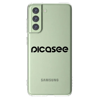 Picasee silikonový průhledný obal pro Samsung Galaxy S21 FE 5G - Picasee - new logo - black