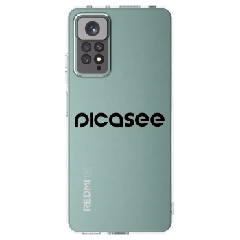 Picasee silikonový průhledný obal pro Xiaomi Redmi Note 11 - Picasee - new logo - black