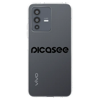 Picasee silikonový průhledný obal pro Vivo V23 5G - Picasee - new logo - black