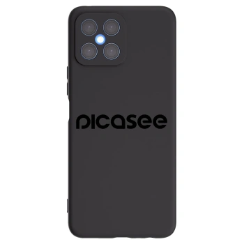 Picasee silikonový černý obal pro Honor X8 4G - Picasee - new logo - black