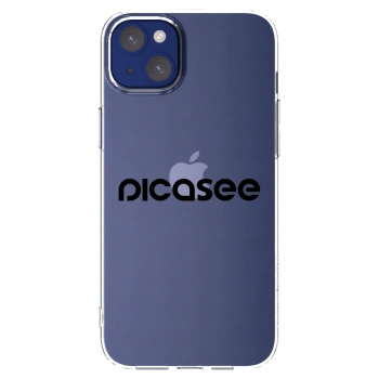 Picasee silikonový průhledný obal pro Apple iPhone 14 Plus - Picasee - new logo - black