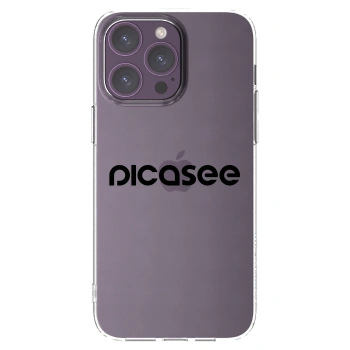Picasee silikonový průhledný obal pro Apple iPhone 14 Pro Max - Picasee - new logo - black