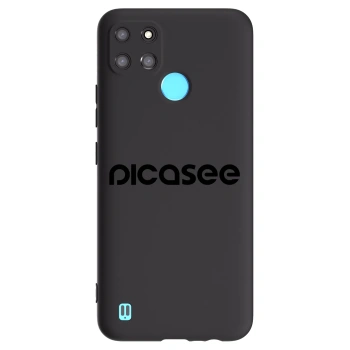 Picasee silikonový černý obal pro Realme C21Y - Picasee - new logo - black