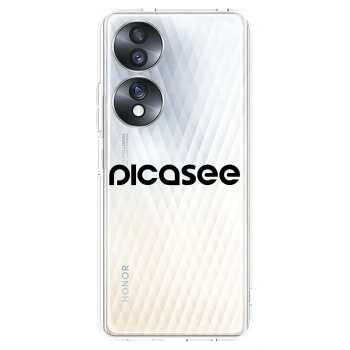 Picasee silikonový průhledný obal pro Honor 70 - Picasee - new logo - black