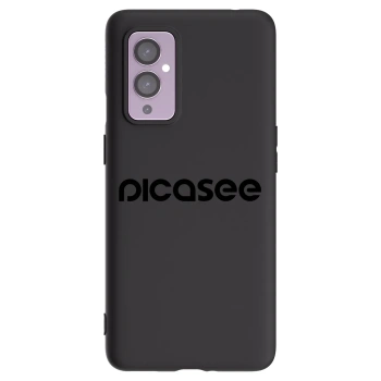 Picasee silikonový černý obal pro OnePlus 9 - Picasee - new logo - black