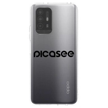 Picasee silikonový průhledný obal pro OPPO A94 5G - Picasee - new logo - black