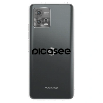 Picasee silikonový průhledný obal pro Motorola Moto G72 - Picasee - new logo - black