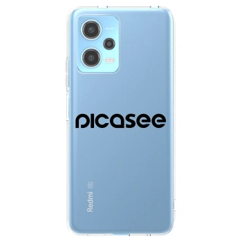 Picasee silikonový průhledný obal pro Xiaomi Redmi Note 12 5G - Picasee - new logo - black