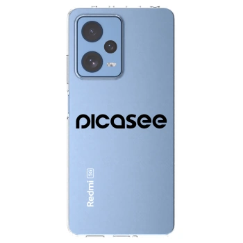 Picasee silikonový průhledný obal pro Xiaomi Redmi Note 12 Pro 5G - Picasee - new logo - black
