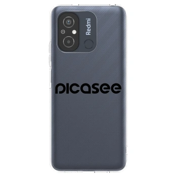 Picasee silikonový průhledný obal pro Xiaomi Redmi 12C - Picasee - new logo - black