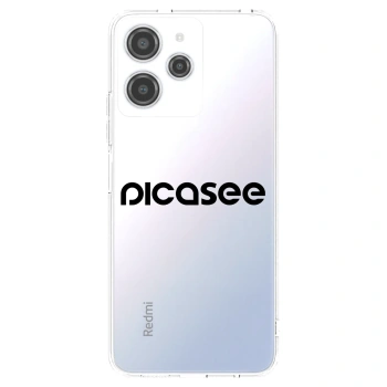 Picasee silikonový průhledný obal pro Xiaomi Redmi 12 4G - Picasee - new logo - black