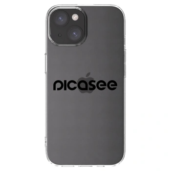 Picasee silikonový průhledný obal pro Apple iPhone 15 - Picasee - new logo - black