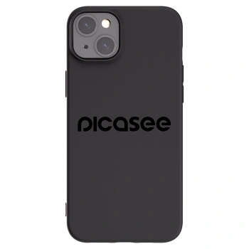 Picasee silikonový černý obal pro Apple iPhone 15 Plus - Picasee - new logo - black