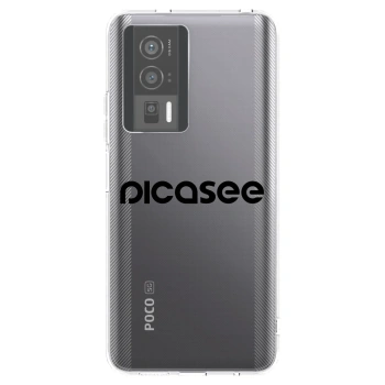 Picasee silikonový průhledný obal pro Xiaomi Poco F5 Pro 5G - Picasee - new logo - black