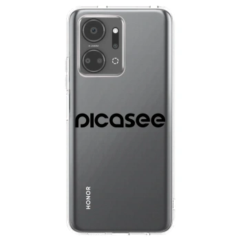 Picasee silikonový průhledný obal pro Honor X7a - Picasee - new logo - black