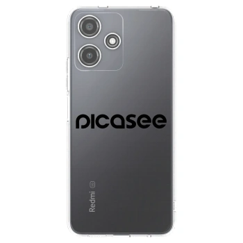 Picasee silikonový průhledný obal pro Xiaomi Redmi 12 5G - Picasee - new logo - black
