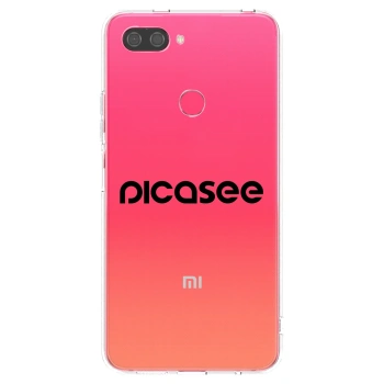 Picasee silikonový průhledný obal pro Xiaomi Mi 8 Lite - Picasee - new logo - black