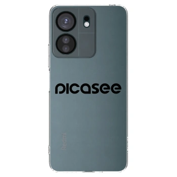 Picasee silikonový průhledný obal pro Xiaomi Redmi 13C 4G - Picasee - new logo - black