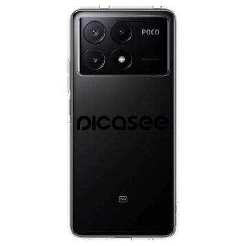 Picasee silikonový průhledný obal pro Xiaomi Poco X6 Pro - Picasee - new logo - black