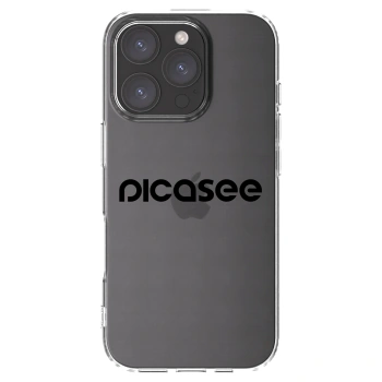 Picasee silikonový průhledný obal pro Apple iPhone 16 Pro - Picasee - new logo - black