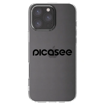Picasee silikonový průhledný obal pro Apple iPhone 16 Pro Max - Picasee - new logo - black