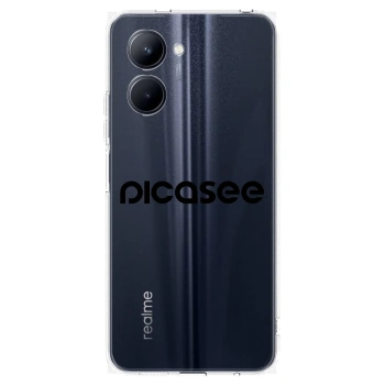 Picasee silikonový průhledný obal pro Realme C33 (2023) - Picasee - new logo - black