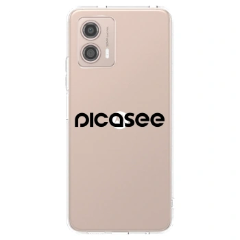 Picasee silikonový průhledný obal pro Motorola Moto G53 5G - Picasee - new logo - black