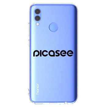 Picasee silikonový průhledný obal pro Honor 10 Lite - Picasee - new logo - black