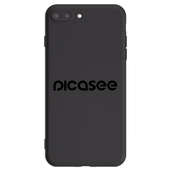 Picasee silikonový černý obal pro Apple iPhone 7 Plus - Picasee - new logo - black