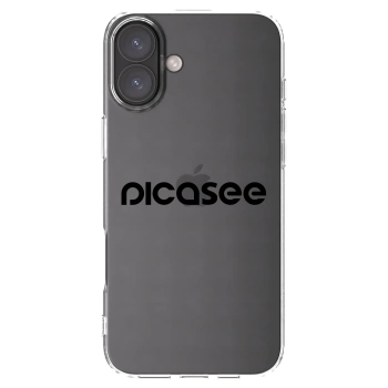 Picasee silikonový průhledný obal pro Apple iPhone 16 Plus - Picasee - new logo - black