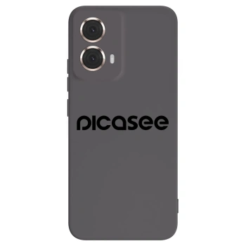 Picasee silikonový černý obal pro Motorola Moto G85 - Picasee - new logo - black