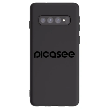 Picasee silikonový černý obal pro Samsung Galaxy S10 G973 - Picasee - new logo - black