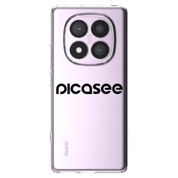 Picasee silikonový průhledný obal pro Xiaomi Redmi Note 14 Pro 5G - Picasee - new logo - black