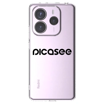 Picasee silikonový průhledný obal pro Xiaomi Redmi Note 14 5G - Picasee - new logo - black