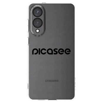 Picasee silikonový průhledný obal pro Samsung Galaxy S25 Edge 5G - Picasee - new logo - black