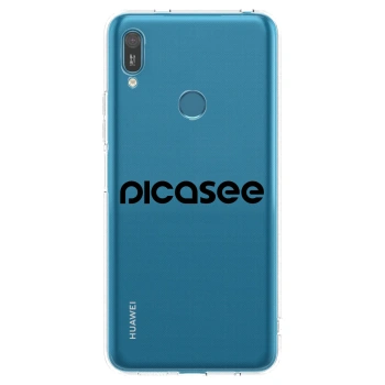 Picasee silikonový průhledný obal pro Huawei Y7 2019 - Picasee - new logo - black