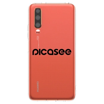 Picasee silikonový průhledný obal pro Huawei P30 - Picasee - new logo - black