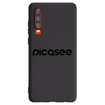 Picasee silikonový černý obal pro Huawei P30 - Picasee - new logo - black