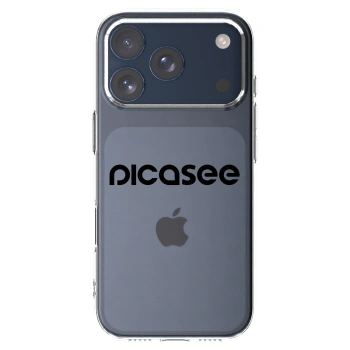 Picasee silikonový průhledný obal pro Apple iPhone 17 Pro - Picasee - new logo - black