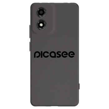 Picasee silikonový černý obal pro Motorola Moto E14 - Picasee - new logo - black