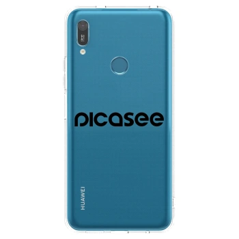 Picasee silikonový průhledný obal pro Huawei Y6 2019 - Picasee - new logo - black