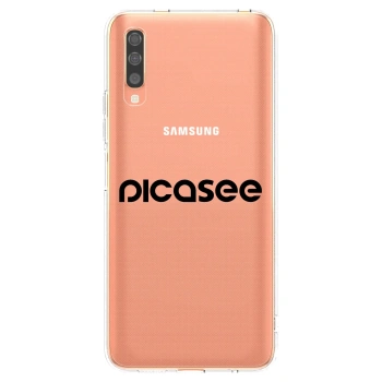 Picasee silikonový průhledný obal pro Samsung Galaxy A70 A705F - Picasee - new logo - black