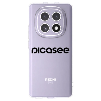 Picasee silikonový průhledný obal pro Xiaomi Redmi Note 15 - Picasee - new logo - black