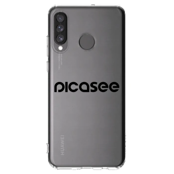 Picasee silikonový průhledný obal pro Huawei P30 Lite - Picasee - new logo - black