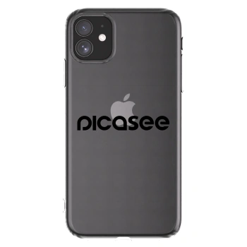 Picasee silikonový průhledný obal pro Apple iPhone 11 - Picasee - new logo - black