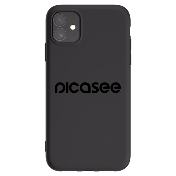 Picasee silikonový černý obal pro Apple iPhone 11 - Picasee - new logo - black