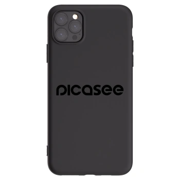 Picasee silikonový černý obal pro Apple iPhone 11 Pro Max - Picasee - new logo - black
