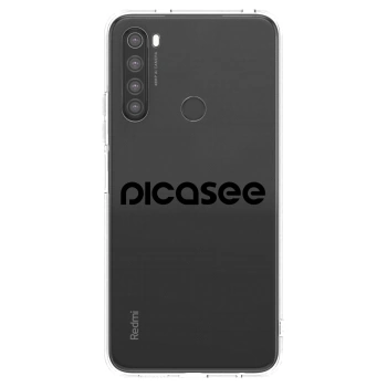 Picasee silikonový průhledný obal pro Xiaomi Redmi Note 8 - Picasee - new logo - black