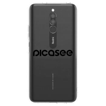 Picasee silikonový průhledný obal pro Xiaomi Redmi 8 - Picasee - new logo - black